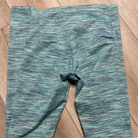 Lululemon Wunder Under Legging‎ (Hi-Rise) Space Dye Camo Alberta Lake Fresh Teal - Picture 7 of 8